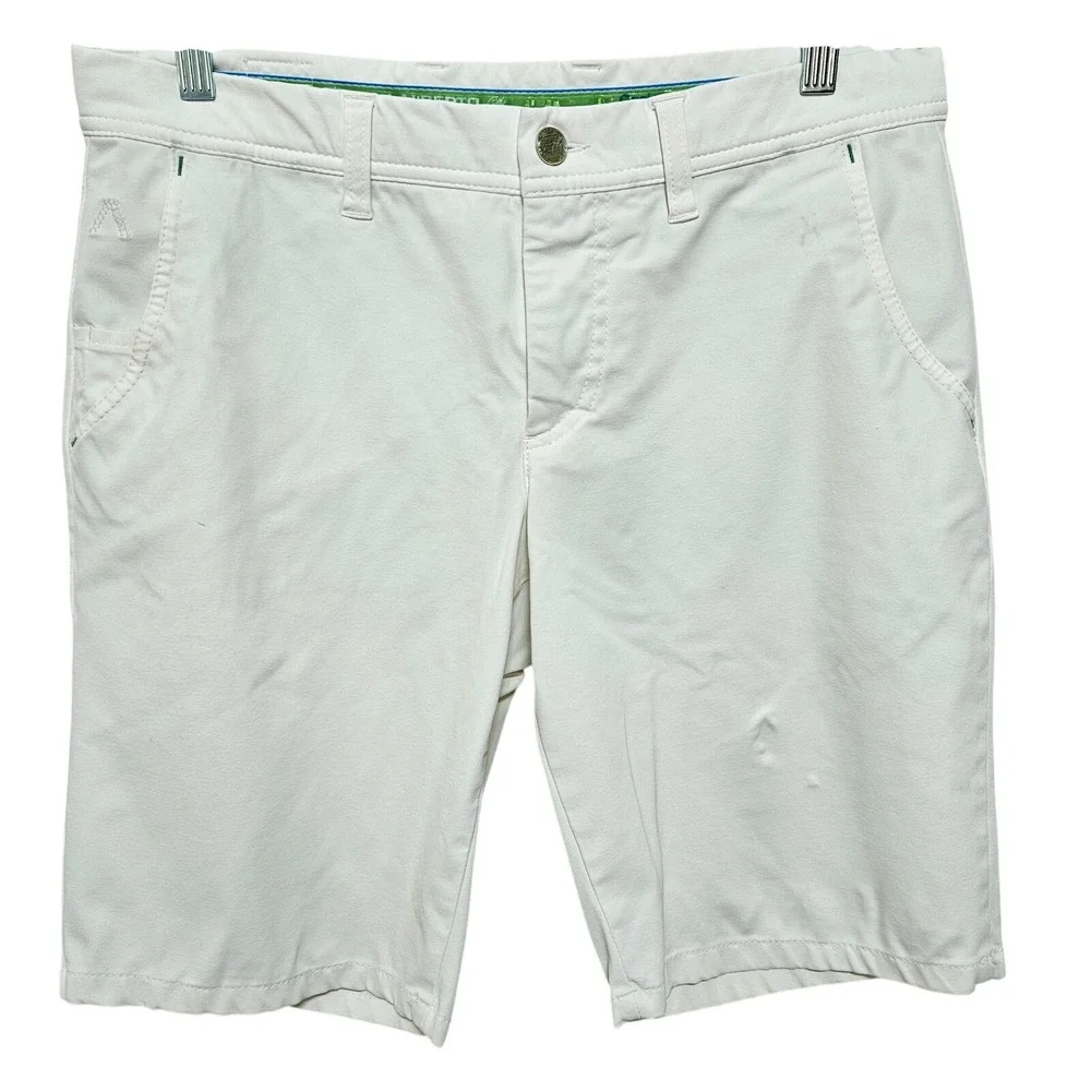 Alberto Earnie Golf 3XDRY Cooler Shorts Pickelball Regular Fit Size 48 34W White